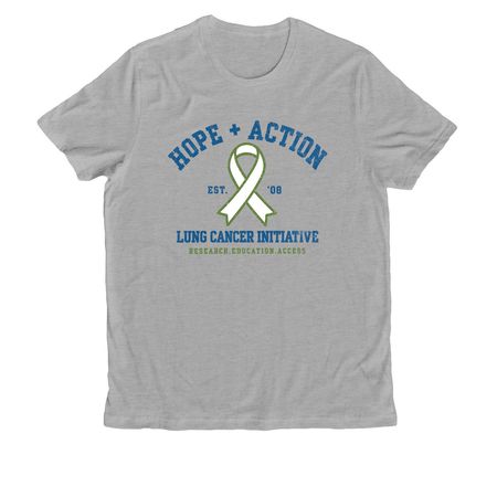 LCI - Hope + Action 2026, a Granite Grey Heather Allmade Organic Cotton Unisex Tee