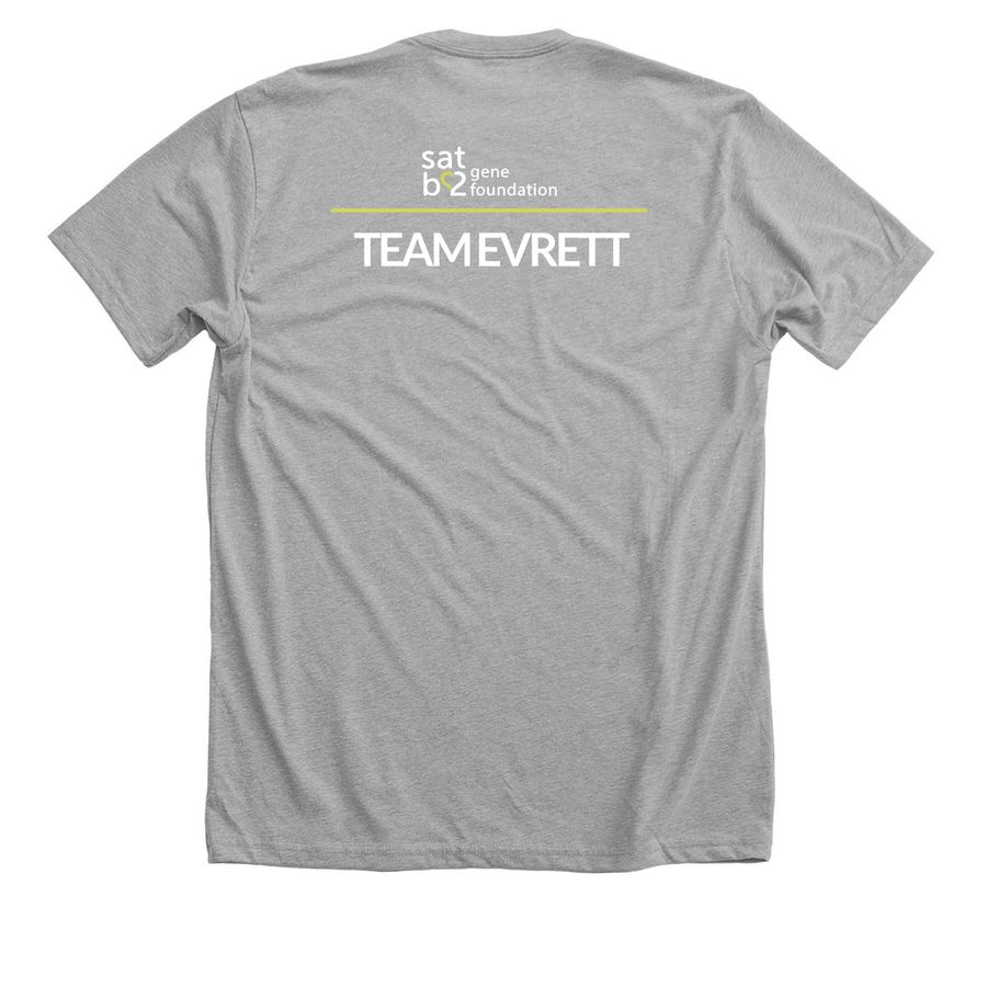 Supporting Evrett, a Athletic Heather Premium Unisex Tee (back-view)
