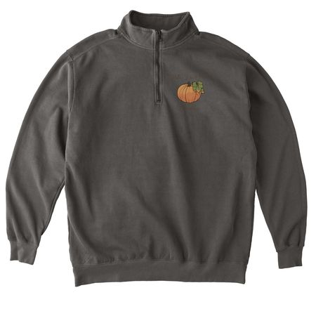Pumpkin Spice Lady Color, a Pepper Comfort Colors Quarter Zip Pullover