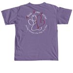 Only talking to my DOG today, a Grape Comfort Colors Unisex Tee (back-view)