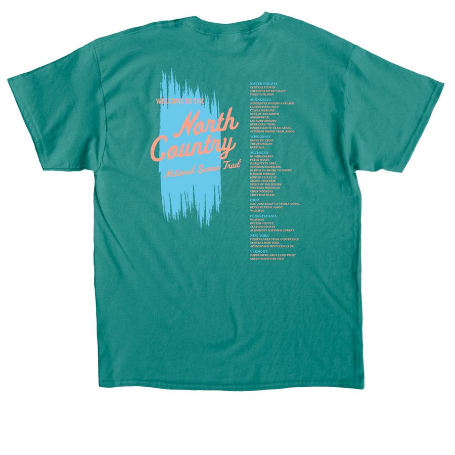 Welcome to the North Country, Teal, a Jade Dome Classic Unisex Tee