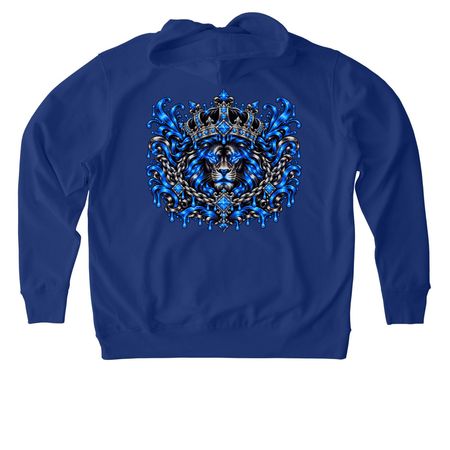 Reign Elite By MackMain Apparel Blue Graphic&nbsp;, a Worker Blue Stanley/Stella Unisex Cruiser 2.0 Pullover Hoodie (back-view)