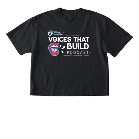 Foundation Podcast Inverted Logo Tee, a Black Comfort Colors Boxy Tee