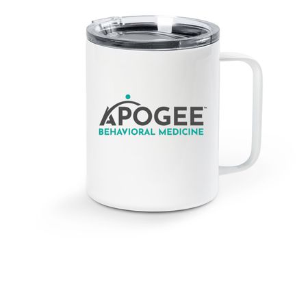 ABM Travel Mug, a White Stainless Steel Travel Mug