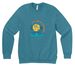 Here for the Cookies Crewneck, a Heather Deep Teal Premium Raglan Crewneck Sweatshirt