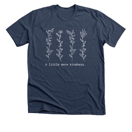 Kindness Tee, a Heather Navy Premium Unisex Tee