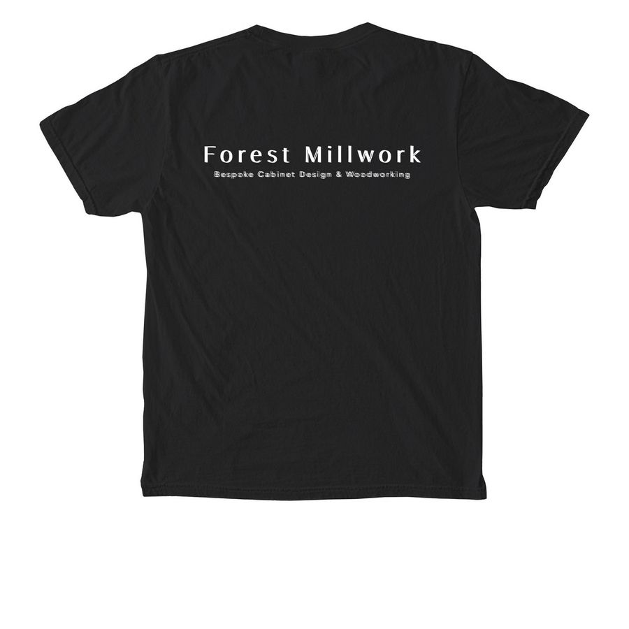 FMI Pocket Tee, a Black Comfort Colors Pocket Tee (back-view)