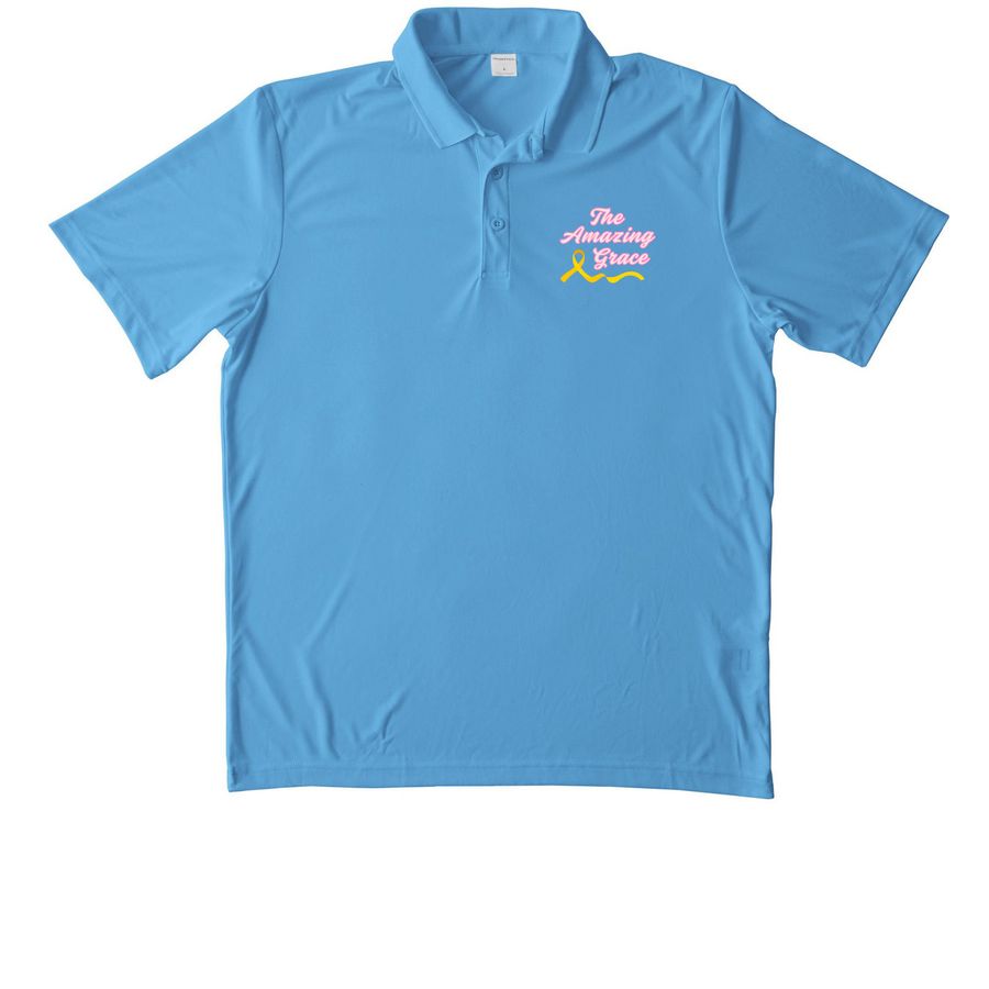 Amazing Grace | Polo 1, a Carolina Blue Unisex Performance Polo