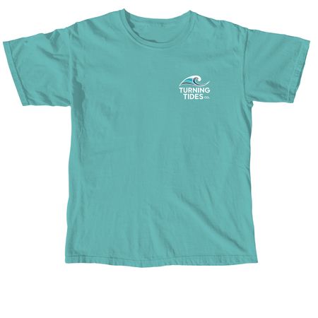 Turning Tides, a Seafoam Comfort Colors Unisex Tee