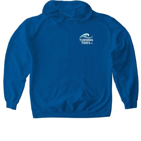 Turning Tides, a Royal Gildan Softstyle Pullover Hoodie