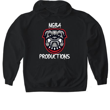 NGBA Productions, a Black Gildan Softstyle Pullover Hoodie