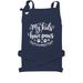 Honor the Paw-Mom, a Navy Cotton Canvas Pocket Apron