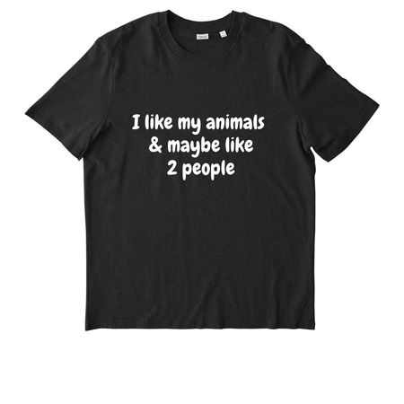 I like my animals, a Dark Heather Grey Stanley/Stella Unisex Creator 2.0 Tee