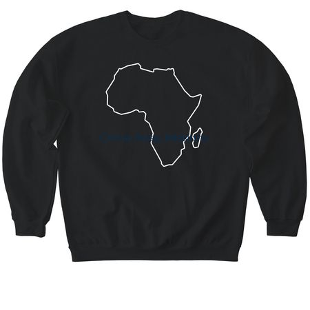 Tip a shirt for Rwanda, a Black Softstyle Crewneck Sweatshirt