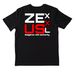 NIKE, a Black Nike Dri-FIT Jersey Blend Performance Tee (back-view)