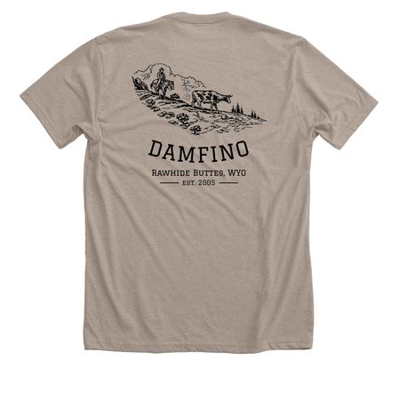 DAMFINO Tee, a Heather Stone Premium Unisex Tee