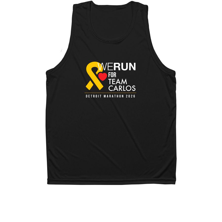 Detroit Marathon ?26, a Black Unisex Performance Tank