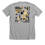 Brenau Community T-shirt, a Athletic Heather Premium Unisex Tee (back-view)