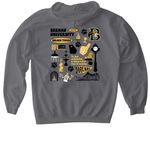 Brenau Community T-shirt, a Charcoal Gildan Softstyle Pullover Hoodie (back-view)