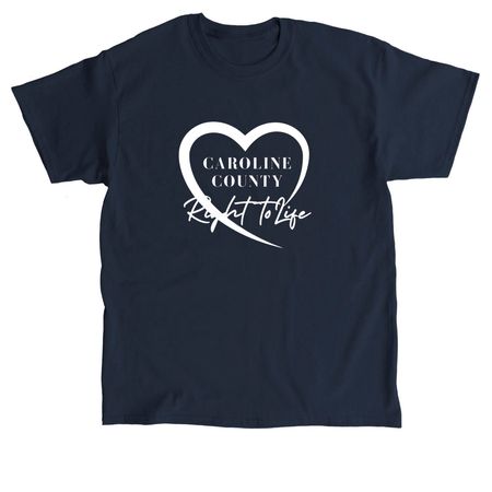 Caroline County Right to Life, a Navy Classic Unisex Tee