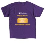 Charlie and the Chocolate Factory, a Purple Classic Unisex Tee (back-view)