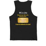 Charlie and the Chocolate Factory, a Black Premium Cotton Tank (back-view)