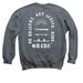 B4BC Blossom Tee, a Dark Heather Crewneck Sweatshirt (back-view)