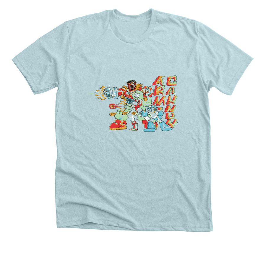 ShirTrober #5: Arm Cannon, a Heather Ice Blue Premium Unisex Tee