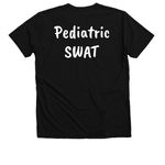 Pediatric SWAT Team, a Solid Black Blend Premium V-Neck Tee (back-view)