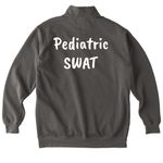 Pediatric SWAT Team, a Pepper Comfort Colors Quarter Zip Pullover (back-view)