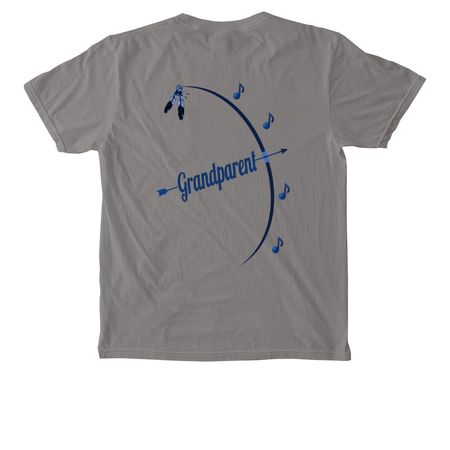 Band Grandparent Spirit, a Grey Comfort Colors Pocket Tee