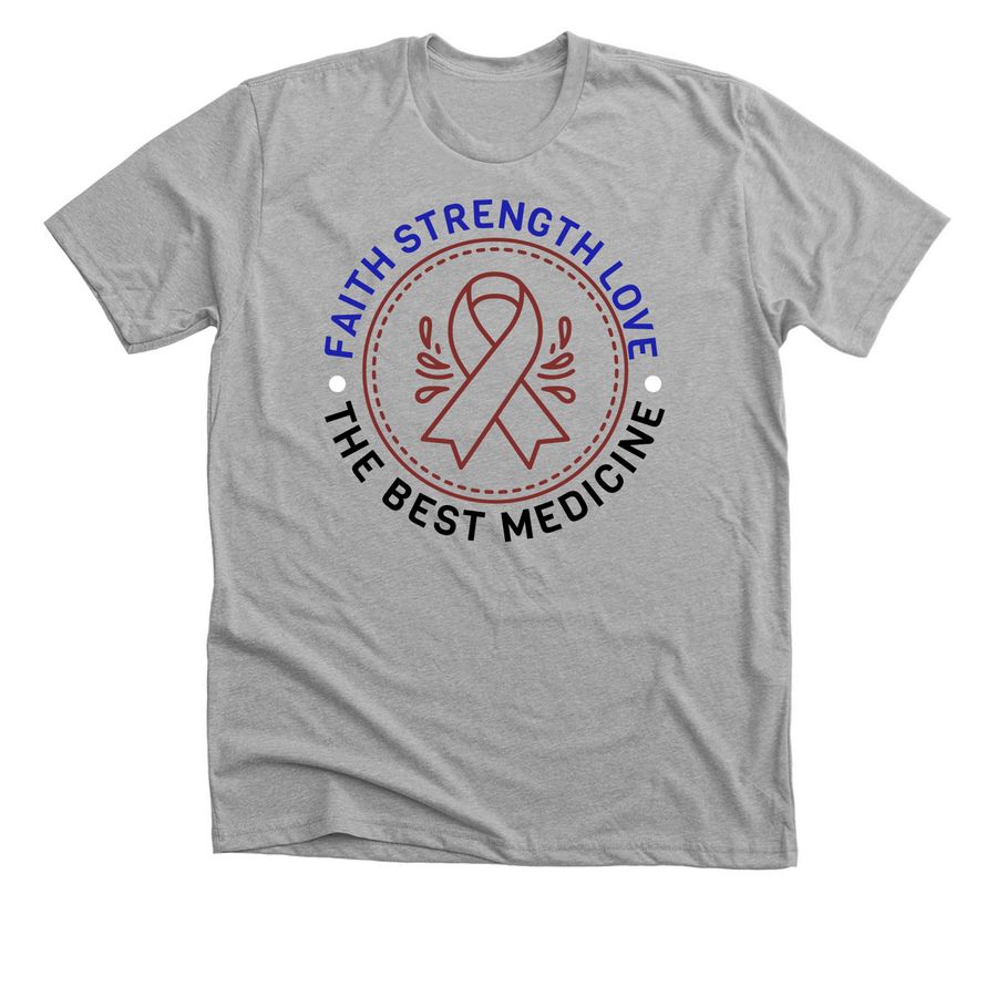 Mark's Fight Against Multiple Myeloma, a Athletic Heather Premium Unisex Tee