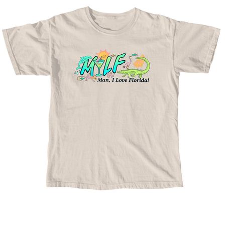 "Man, I Love FL" Tee, a Ivory Comfort Colors Unisex Tee
