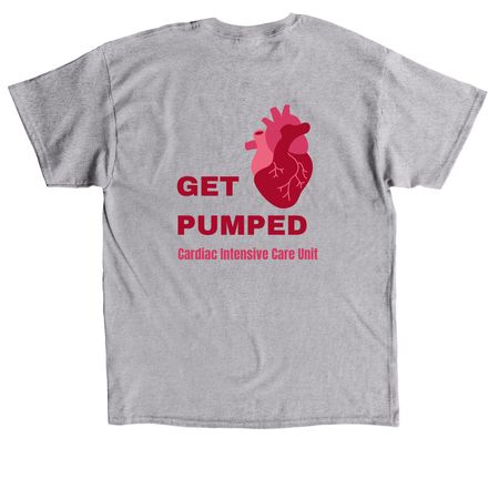 CICU Get Pumped&nbsp;, a Sport Grey Classic Unisex Tee (back-view)