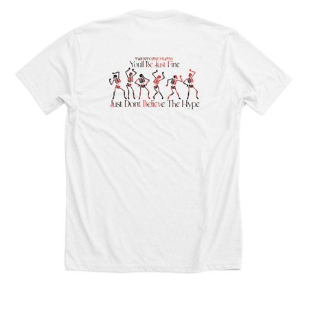 Just Fine, a Solid White Blend Premium Unisex Tee
