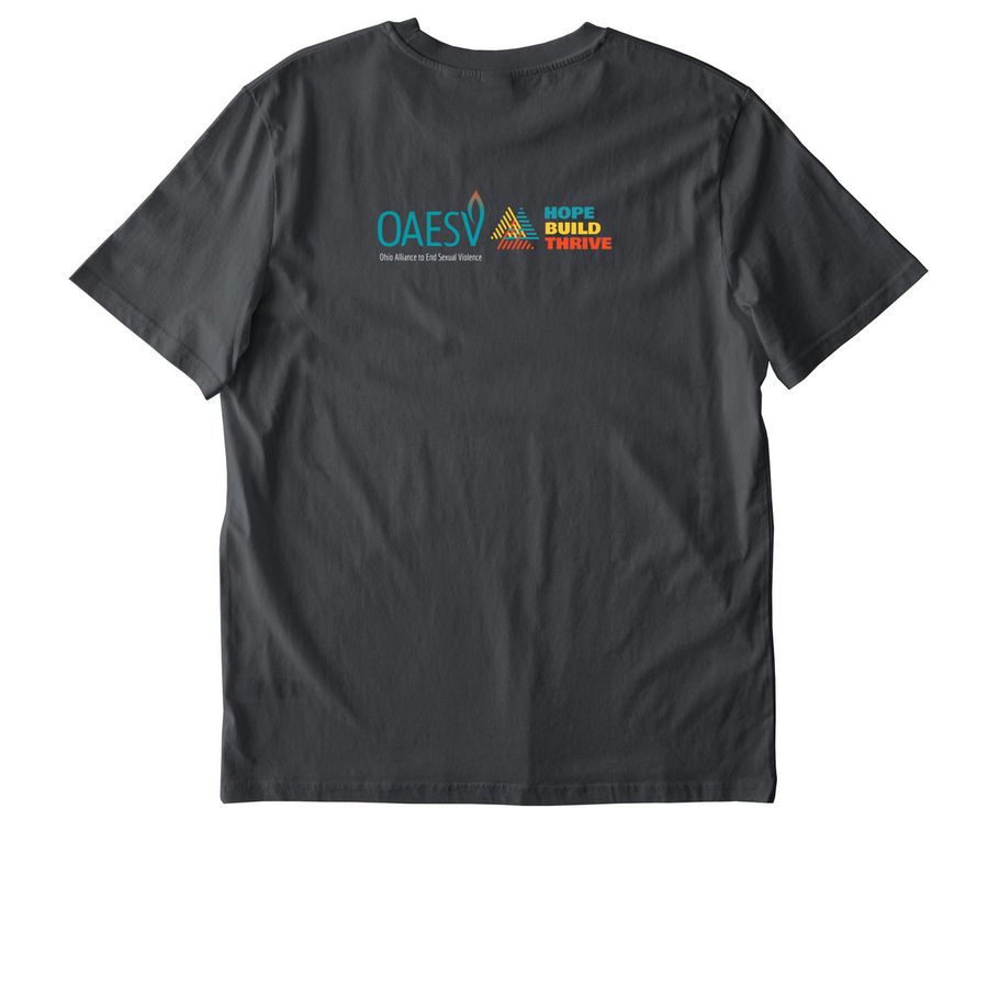 Hope. Build. Thrive. ADULT Sizes, a Anthracite Stanley/Stella Unisex Creator 2.0 Tee (back-view)