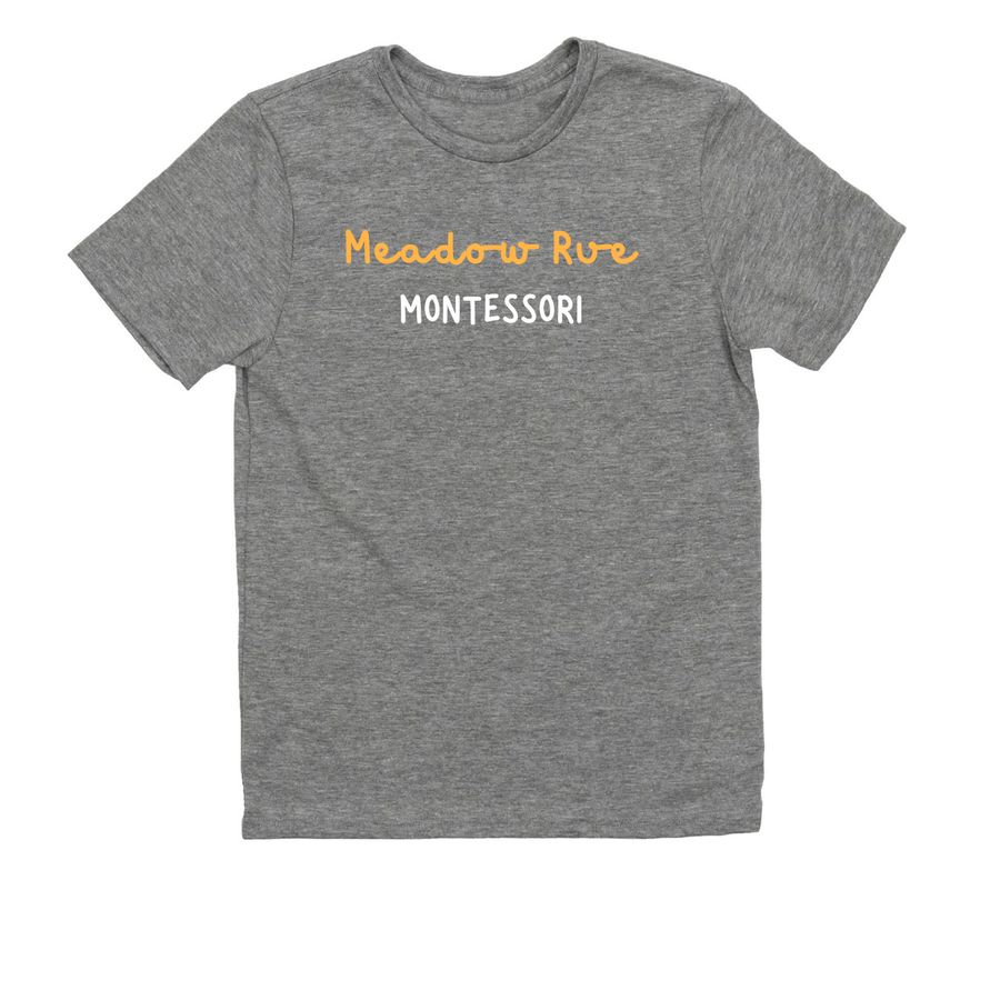 Meadow Rue Gold and White, a Aluminum Grey Allmade Youth Eco Triblend Tee