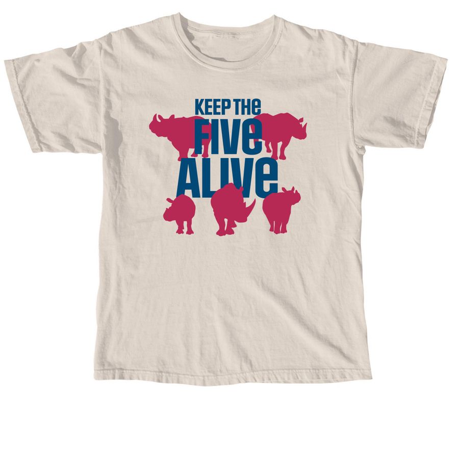Keep the Five Alive, a Ivory Comfort Colors Unisex Tee