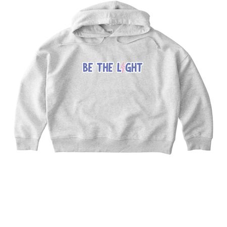 Be the Light!!, a Cool Heather Grey Stanley/Stella Women?s Stella Nora Pullover Hoodie