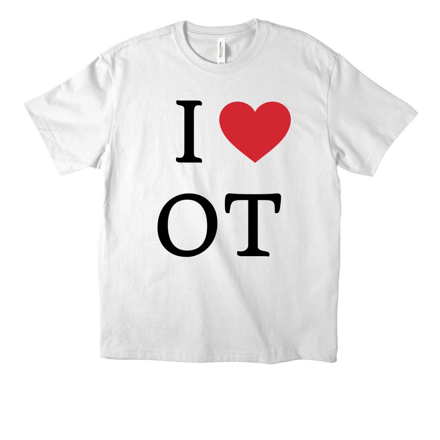 I heart OT, a White Unisex Heavyweight Tee