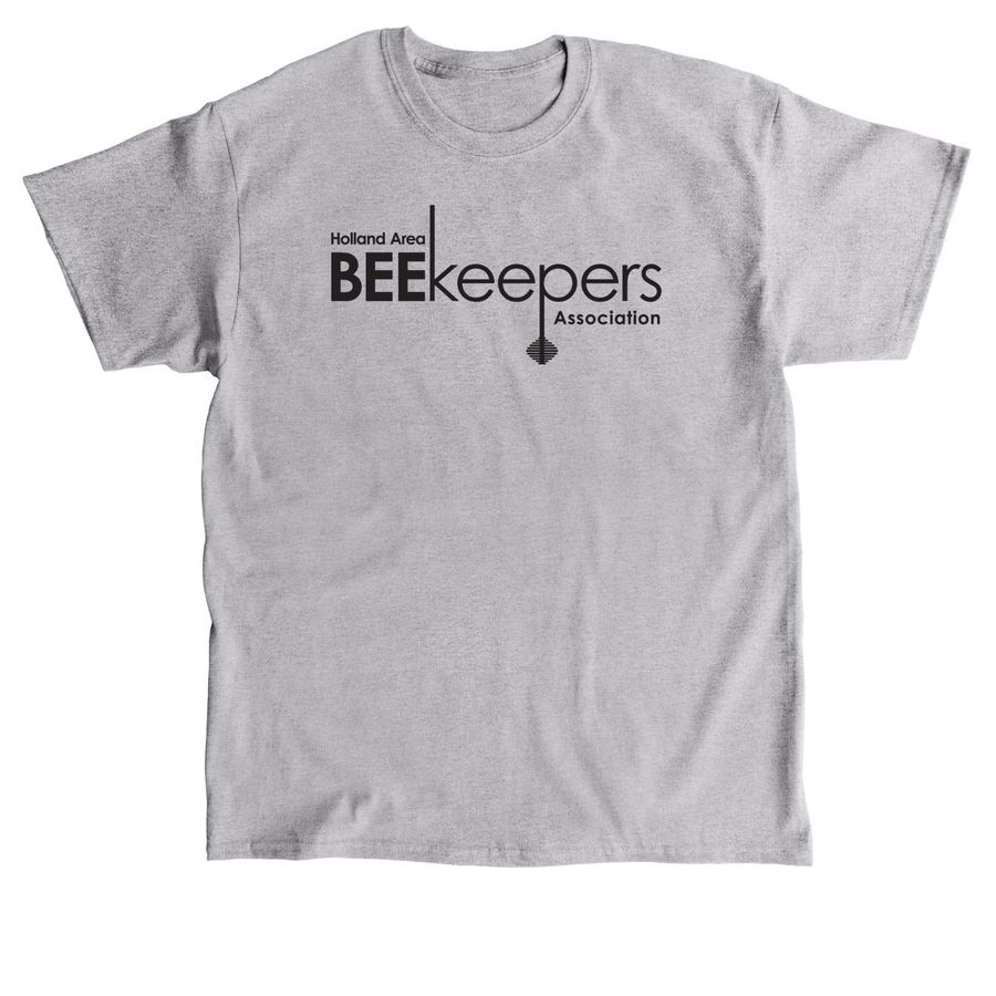 Black Logo Items, a Sport Grey Classic Unisex Tee