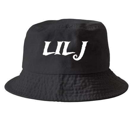 Lil J t shirt&nbsp;, a Black Printed Bucket Hat