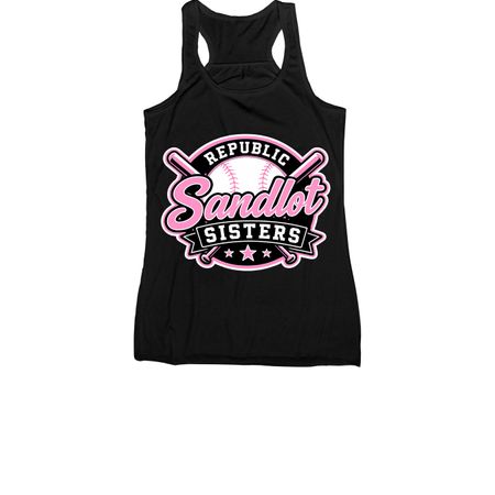 Sandlot Sisters Shirts & Hoodies Adult&Youth, a Black Women's Racerback
