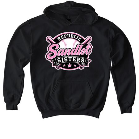 Sandlot Sisters Shirts & Hoodies Adult&Youth, a Black Softstyle Youth Pullover Hoodie