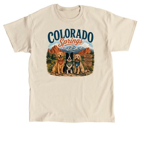 Colorado Springs, a Sand Classic Unisex Tee
