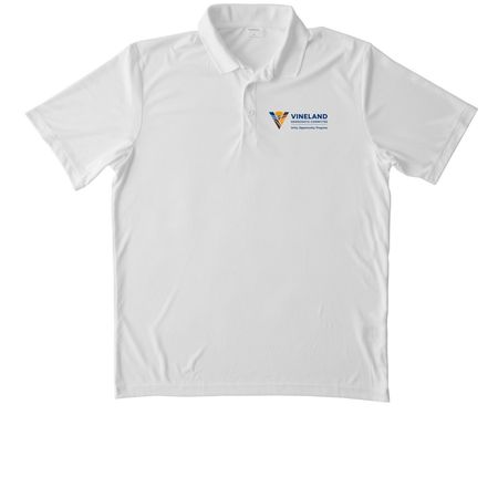 VDC Polos, a White Unisex Performance Polo