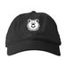 White Bear Logo_Hats, a Black Printed Eco Baseball Cap
