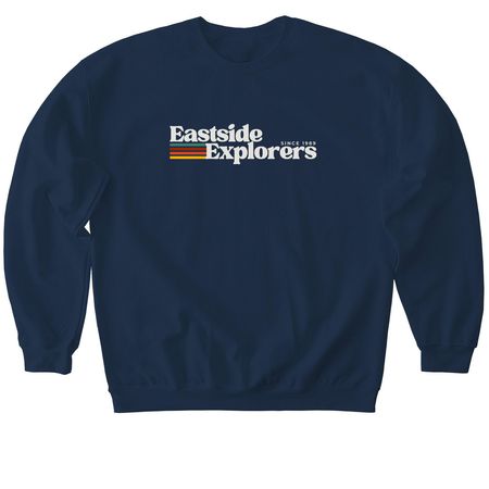 EASTSIDE EXPLORERS SPIRIT WEAR, a Navy Softstyle Crewneck Sweatshirt
