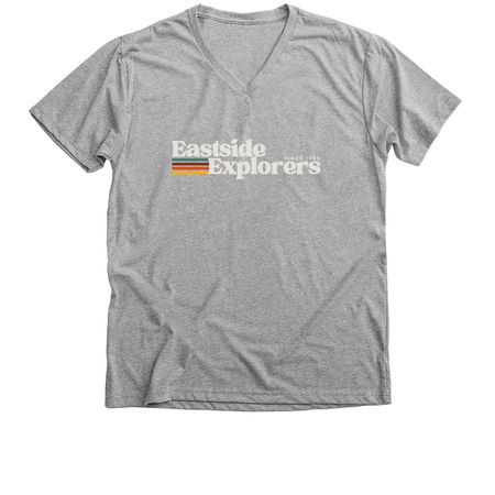 EASTSIDE EXPLORERS SPIRIT WEAR, a Athletic Heather Premium V-Neck Tee