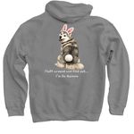 Hoppy Easter, a Charcoal Pullover Hoodie (back-view)